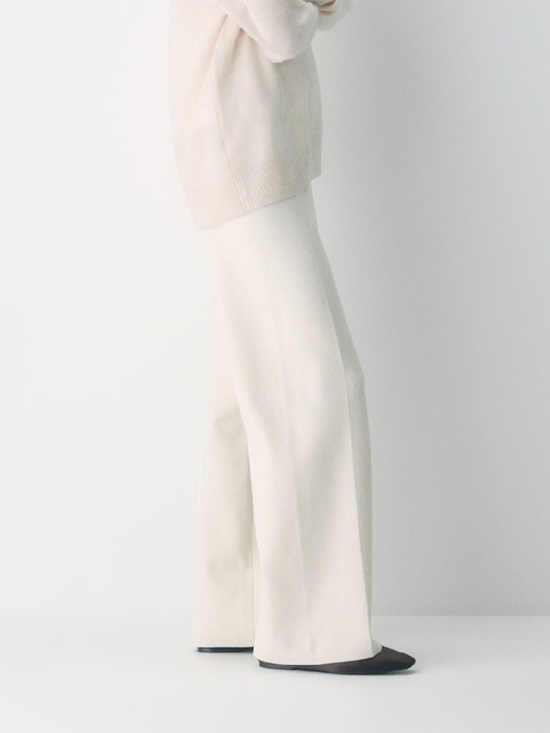 Wilfred Pants - Wilfred Souvenir Wide-Leg Knit Pants in Cream 30” - Description!